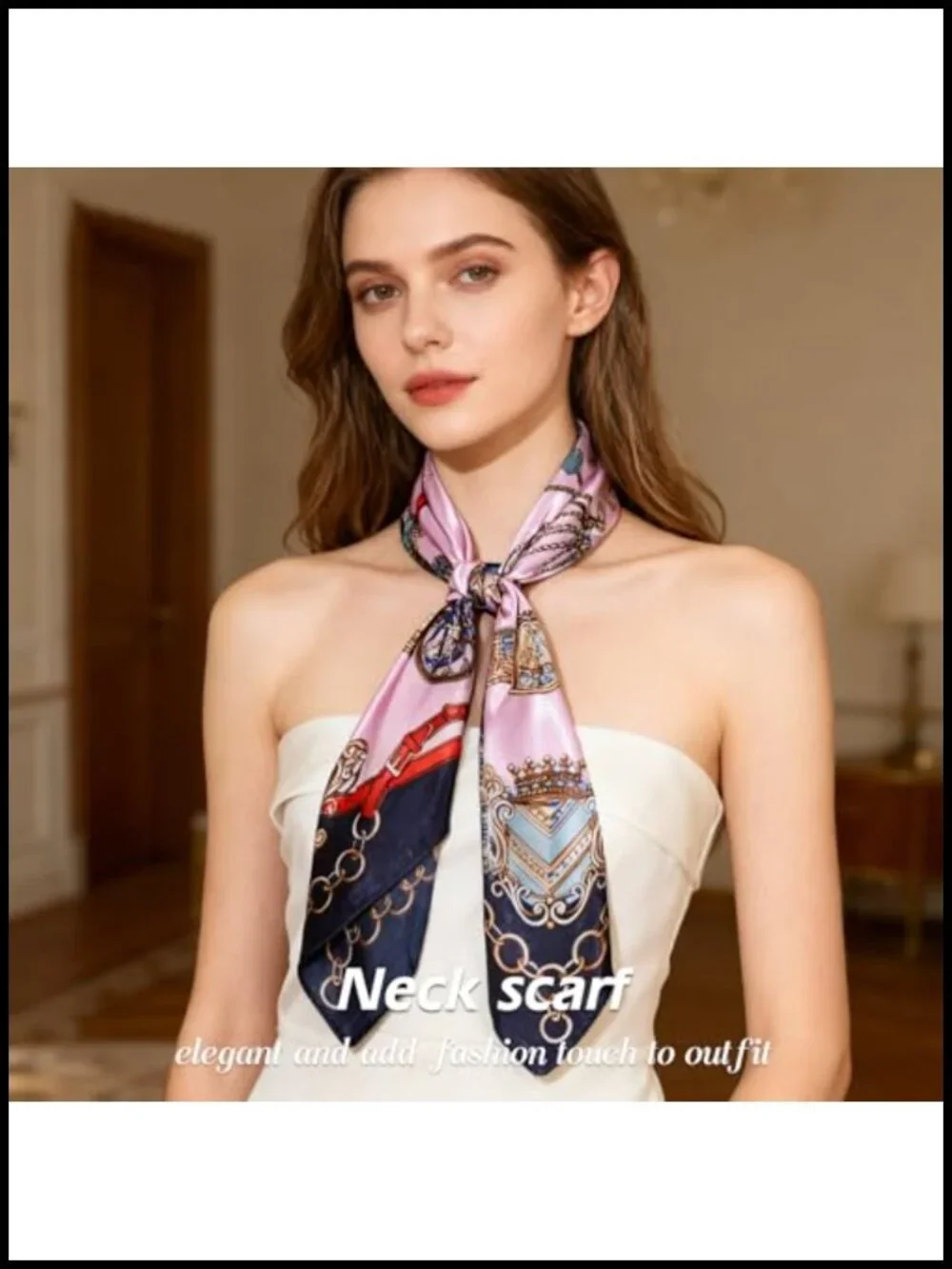 4 Pcs Satin Head Scarves for Women Silk-Like Square Bandana for Hair Wraps,